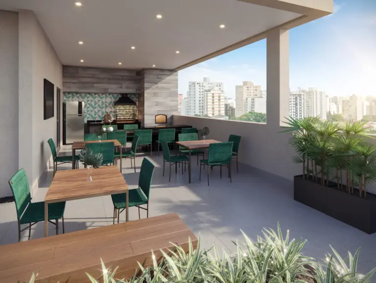 Churrasqueira E Forno De Pizza Do Ypy Alto Do Ipiranga, Perspectiva Ilustrada
